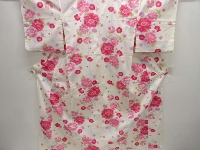 JAPANESE KIMONO / YUKATA / FLORAL PLANTS